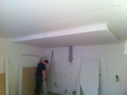 Pose de la plâtrerie